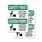 Signmission Safety Culture Sign, 7 in Width, Plastic, Rectangle, Bilingual OS-2PACK-SF-P-710-L-10768 - alternate 1